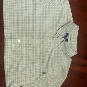 AFTCO Green Casual Button Down Shirt